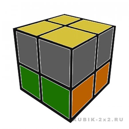 иллюстрация - как собрать кубик Рубика 2х2 облеченная инструкция