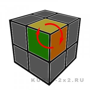 рисунок - как собрать кубика 2 на 2 алгоритм второго этапа