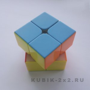 картинка - правильная настройка скоростного кубика Рубика 2 на 2